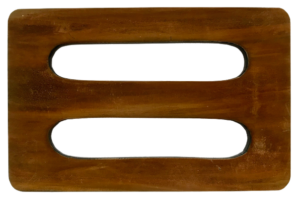 Horn Gürtelschnalle / 11x7 cm