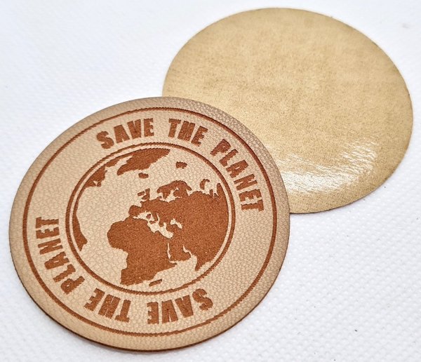 SAVE THE PLANET Sticker beige  / 54 mm
