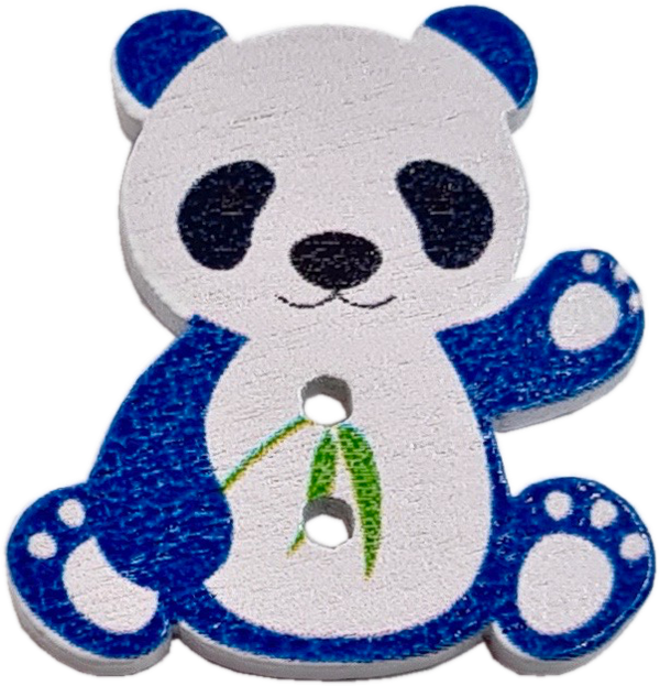Panda blau / 32 mm
