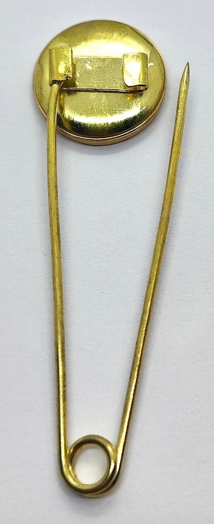 Metall Schmucknadel gold - gelb / 8 cm